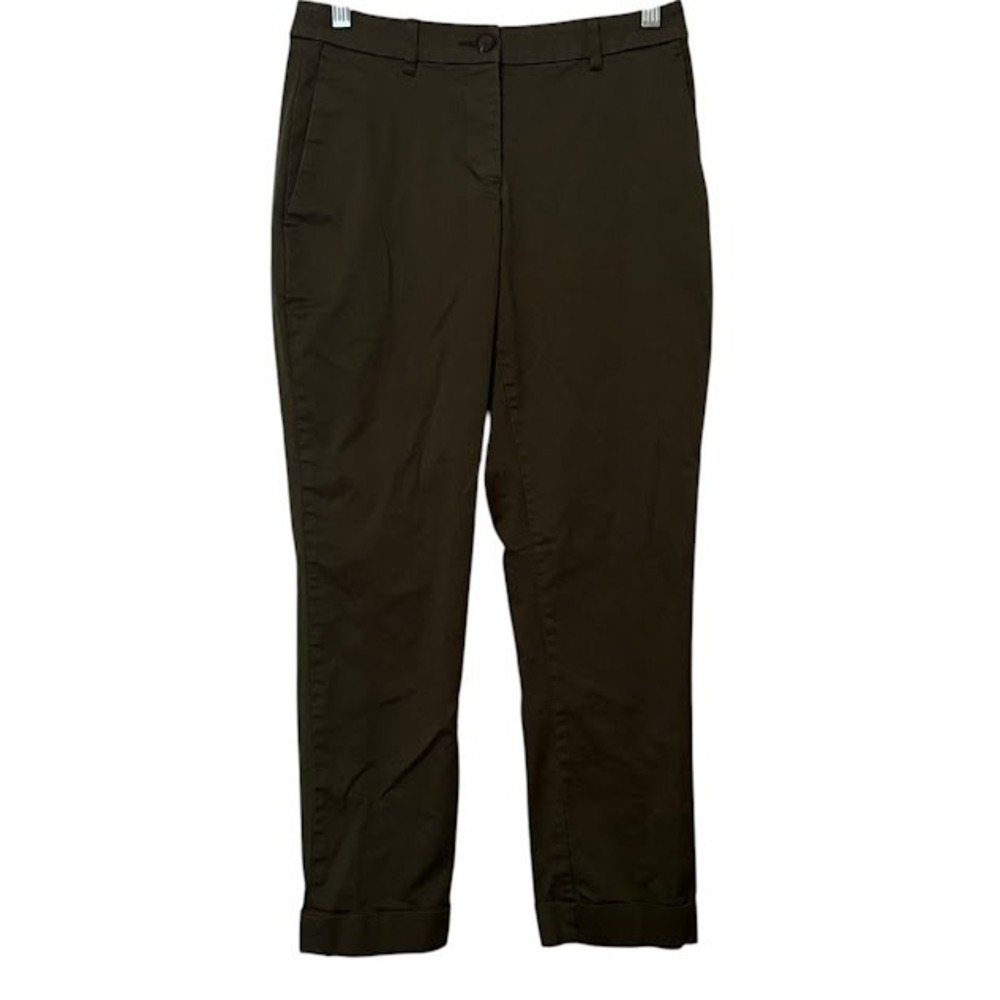 Wildfang Olive Green The Essential Trouser Ankle Tapered Mid Rise Pants Size 0